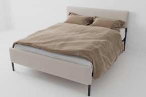 Кровать Стандарт Мини с ортопедическим основанием 800 (велюр бежевый) в Можге - mozhga.ok-mebel.com | фото