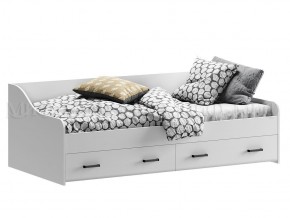 ВЕГА NEW Кровать 900 с настилом ЛДСП (Белый глянец/белый) в Можге - mozhga.ok-mebel.com | фото