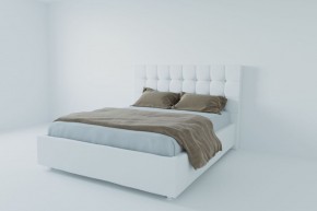Кровать Венеция с ПМ 1400 (экокожа белая) в Можге - mozhga.ok-mebel.com | фото 2
