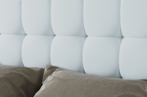 Кровать Венеция с ПМ 1400 (экокожа белая) в Можге - mozhga.ok-mebel.com | фото 3