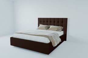 Кровать Венеция с ПМ 1600 (экокожа коричневая) в Можге - mozhga.ok-mebel.com | фото 2