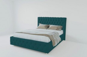 Кровать Версаль 1400 без основания (велюр бирюзовый) в Можге - mozhga.ok-mebel.com | фото