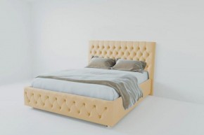 Кровать Версаль 1600 без основания (экокожа бежевый) в Можге - mozhga.ok-mebel.com | фото
