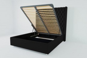 Кровать Версаль ЛЮКС с ПМ 900 (экокожа кольт ч) в Можге - mozhga.ok-mebel.com | фото 2