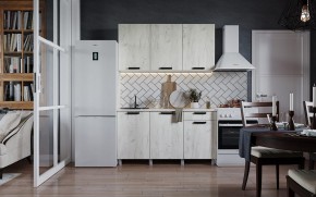 Кухня ДИОР 1500 (Белый/Дуб Крафт белый) в Можге - mozhga.ok-mebel.com | фото