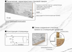 Кухонный фартук со столешницей (А-010) в едином стиле (3050 мм) в Можге - mozhga.ok-mebel.com | фото 6