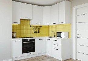 Кухонный гарнитур Белый Глянец 2200*1600 h950 (Стол. 38мм) в Можге - mozhga.ok-mebel.com | фото