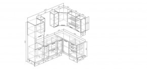 Кухонный гарнитур Белый Глянец 2400*1600 (Стол. 26мм) в Можге - mozhga.ok-mebel.com | фото 2