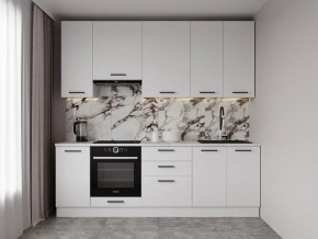 Кухонный гарнитур Белый Глянец 2400 h950 (Стол. 38мм) в Можге - mozhga.ok-mebel.com | фото