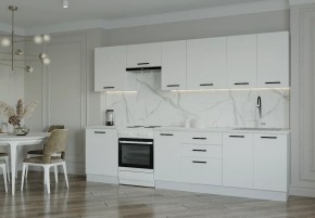 Кухонный гарнитур Белый Глянец 3000 (Стол. 38мм) в Можге - mozhga.ok-mebel.com | фото