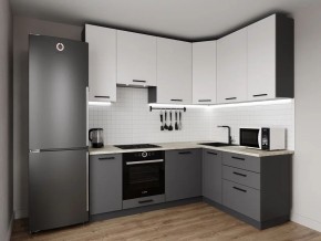 Кухонный гарнитур Меренга 2200*1600 h950 (Стол. 26мм) в Можге - mozhga.ok-mebel.com | фото