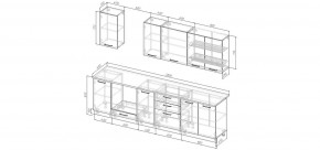 Кухонный гарнитур Меренга 2800 (Стол. 26мм) в Можге - mozhga.ok-mebel.com | фото 2