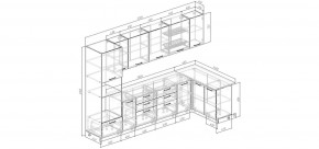 Кухонный гарнитур Меренга 3200*1400 (Стол. 38 мм) в Можге - mozhga.ok-mebel.com | фото 2