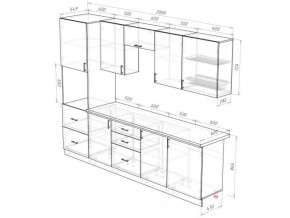 Кухонный гарнитур Прованс (2.8 м) с карнизом в Можге - mozhga.ok-mebel.com | фото 3