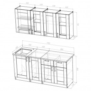 Кухня Симона Демо 1700 (Венга/Дуб Сонома) в Можге - mozhga.ok-mebel.com | фото 2