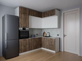 Кухонный гарнитур Старое Дерево 2200*1700 (Стол. 38мм) в Можге - mozhga.ok-mebel.com | фото