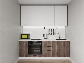 Кухонный гарнитур Старое Дерево 2200 h950 (Стол. 26мм) в Можге - mozhga.ok-mebel.com | фото