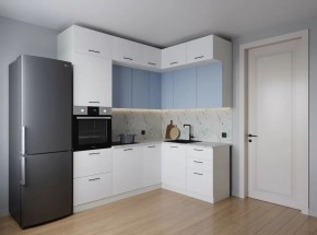 Кухонный гарнитур угловой Капри 2200*1700 (Стол. 38мм) в Можге - mozhga.ok-mebel.com | фото