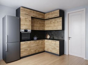 Кухонный гарнитур угловой Крафт 2200*1700 (Стол. 26мм) в Можге - mozhga.ok-mebel.com | фото