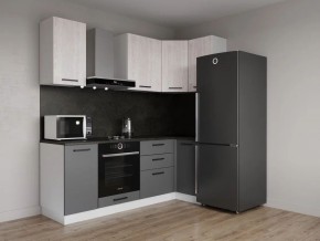 Кухонный гарнитур угловой Санторини 2200*1000 (Стол. 38мм) в Можге - mozhga.ok-mebel.com | фото