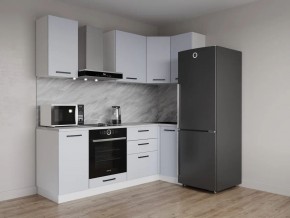 Кухонный гарнитур угловой Смоки 2200*1000 (Стол. 38 мм) в Можге - mozhga.ok-mebel.com | фото