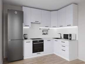 Кухонный гарнитур угловой Смоки 2200*1600 h950 (Стол. 26мм) в Можге - mozhga.ok-mebel.com | фото