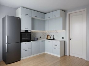 Кухонный гарнитур угловой Смоки 2200*1700 (Стол. 38мм) в Можге - mozhga.ok-mebel.com | фото
