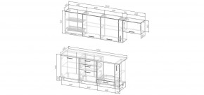 Кухонный гарнитур Умбра 2550 (Стол. 26мм) в Можге - mozhga.ok-mebel.com | фото 2