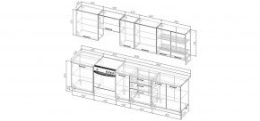 Кухонный гарнитур Умбра 3000 (Стол. 38мм) в Можге - mozhga.ok-mebel.com | фото 2