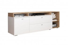 ЛАНС Комод-тумба К202  (дуб бунратти/белый) в Можге - mozhga.ok-mebel.com | фото