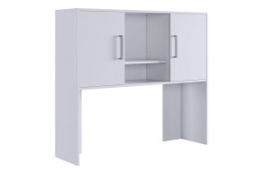 ЛАЙТ 2 Надстройка стола компьютерного (1200) белый в Можге - mozhga.ok-mebel.com | фото
