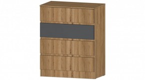 ЛЕНОРА Комод 4 ящика (графит) в Можге - mozhga.ok-mebel.com | фото