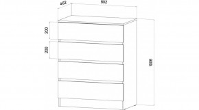 ЛЕНОРА Спальный гарнитур (модульный) графит в Можге - mozhga.ok-mebel.com | фото 3