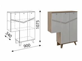 Лимба (гостиная) М07 Тумба (3 двери) правая в Можге - mozhga.ok-mebel.com | фото