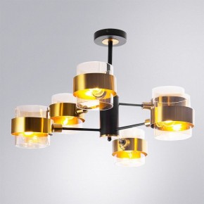 Люстра на штанге Arte Lamp Carlo A8205SP-6BK в Можге - mozhga.ok-mebel.com | фото 2