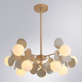 Люстра на штанге Arte Lamp Peacock A1369SP-10GY в Можге - mozhga.ok-mebel.com | фото 2