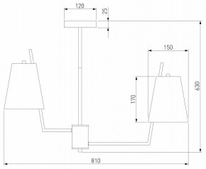 Люстра на штанге Eurosvet Topanga 60173/8 латунь в Можге - mozhga.ok-mebel.com | фото 4