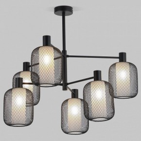 Люстра на штанге Eurosvet Voile 30191/6 черный в Можге - mozhga.ok-mebel.com | фото