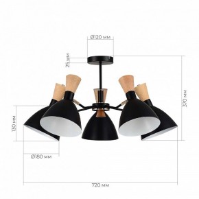 Люстра на штанге EVOLUCE VISTA SLE1256-402-05 в Можге - mozhga.ok-mebel.com | фото 8