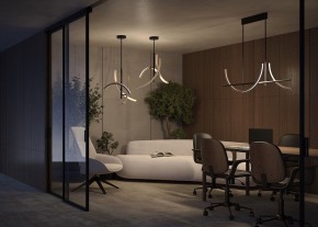 Люстра на штанге Maytoni Wabi MOD428PL-L27BK в Можге - mozhga.ok-mebel.com | фото 6