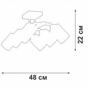 Люстра на штанге Vitaluce V2833 V2833-1/6PL в Можге - mozhga.ok-mebel.com | фото 2