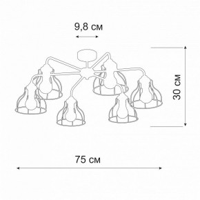 Люстра на штанге Vitaluce V3102 V3102-0/6PL в Можге - mozhga.ok-mebel.com | фото 2