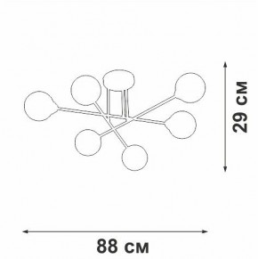 Люстра на штанге Vitaluce V3931 V3931-8/6PL в Можге - mozhga.ok-mebel.com | фото 4