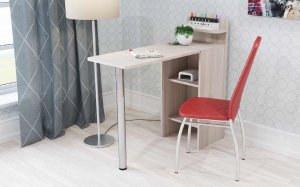 Стол маникюрный 4 трансформер с полками в Можге - mozhga.ok-mebel.com | фото