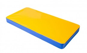 Мат гимнастический 1х0,5х0,08м цв. синий-желтый в Можге - mozhga.ok-mebel.com | фото 1
