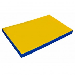 Мат гимнастический 2х1х0,08м цв. синий-желтый в Можге - mozhga.ok-mebel.com | фото