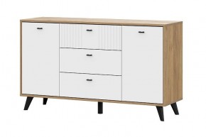 МИЛАН Гостиная (Дуб Золотой/Белый Матовый) модульная в Можге - mozhga.ok-mebel.com | фото 14