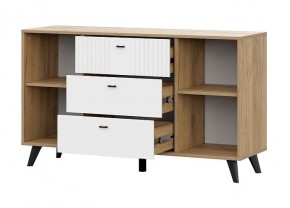МИЛАН Гостиная (Дуб Золотой/Белый Матовый) модульная в Можге - mozhga.ok-mebel.com | фото 15