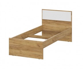 МИЛАН Спальня (Дуб Золотой/Белый матовый) в Можге - mozhga.ok-mebel.com | фото 16