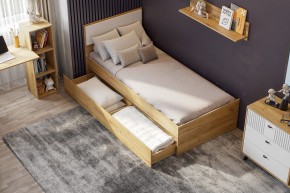 МИЛАН Спальня (Дуб Золотой/Белый матовый) в Можге - mozhga.ok-mebel.com | фото 44